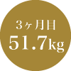 3ヶ月目:51.7kg